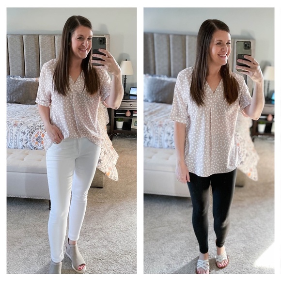 Perfectly You - Dotted Animal Print Blouse - Picture 1 of 1